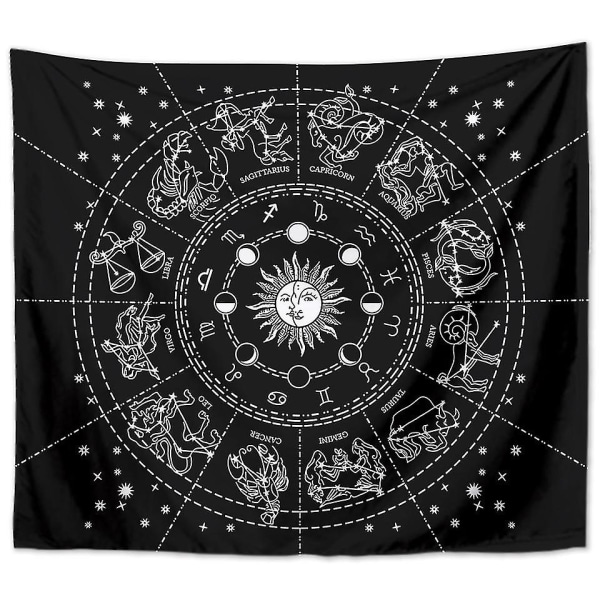 Alttariliina Zodiac Noituus Alttari Tarot-levytys Päällysliina Wiccan Neliömäinen Hengellinen Pyhä Liina 51 X 59 Tuumaa A