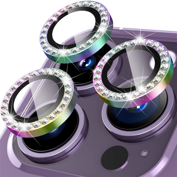 Bakre kameraskydd för iPhone 14 Pro/14 Pro Max Fotoskydd Härdat glas + Kameralinsskydd i aluminiumlegering för iPhone 14 Pro/14 Pro Max
