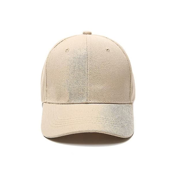 Baseball Caps Classic Solid Adjustable Unisex Hip Hop Sun Casual Hats Khaki