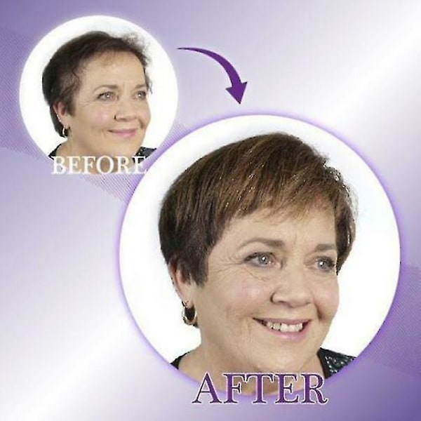 Clip-on Hair Topper Värmebeständig Fiber Hårförlängning Peruk Hårstycke för kvinnor 60