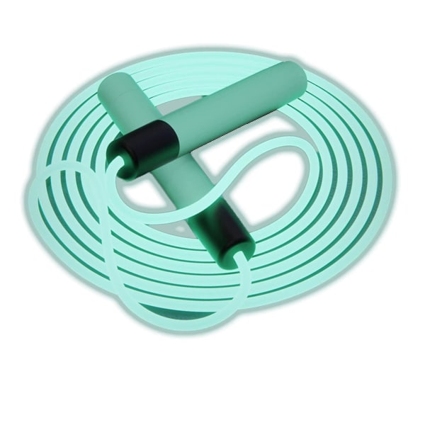Hohtava hyppynaru, kuntoilun hyppynaru miehille ja naisille, hyppynaru LED-valolla sisä- ja ulkoliikuntaan Green