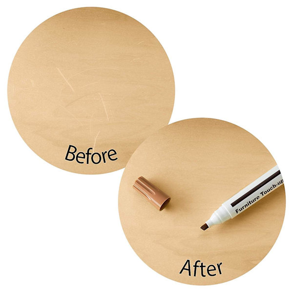 Möbelreparationsset, markörer och vaxstavar med vässare för trä, fläckar, repor, golv, bord, skrivbord 6 Pcs