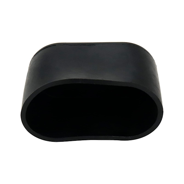 20 stk. sorte møbelfødder cover bord stol ben pad gulvbeskytter, oval, gummi og PVC 25x50mm