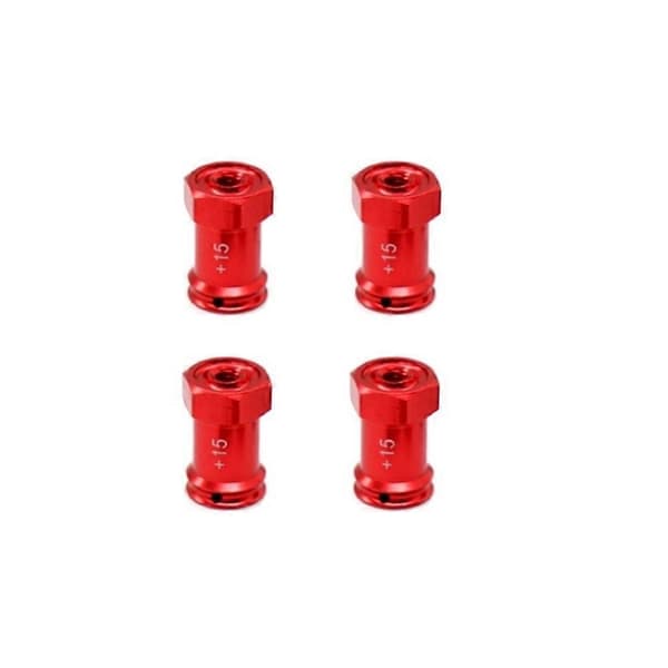 Metalliset kuusiokoloavainpyörän navan jatkoadapterit 1/16 Mini E- Slash Summit RC-auton päivitysosille, 3