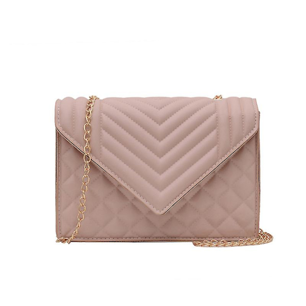 Liten crossbody-väska, söt liten damhandväska med kedjerem Khaki