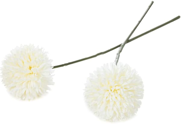 Silkeblomster med stilker, kunstige blomstermidtpunkter til dekorationer White