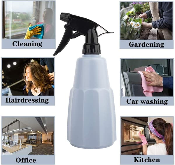 Pakke med 500 ml tomme plastsprayflasker