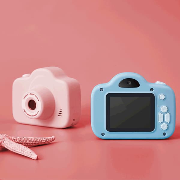 Pink Cartoon Børns Digitalkamera Gavelegetøj