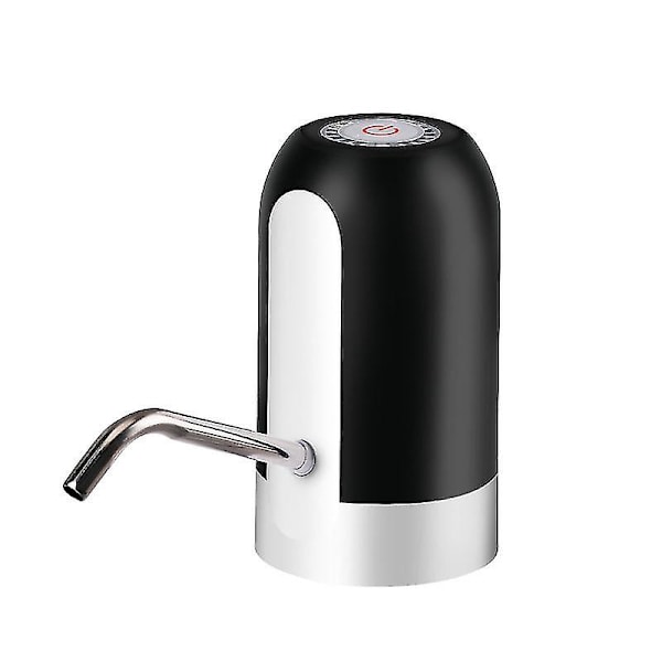 Automatisk vattenflaskepumpe Elektrisk vanndispenser Flaskepumpe Usb-lading Black