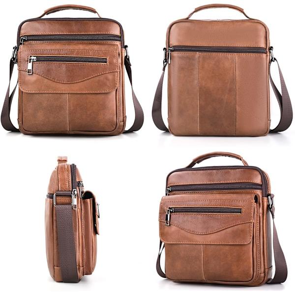 Herre ekte skinn messenger bag herre crossbody bag herre clutch bag stor herre crossbody bag skulder bag business vesker reise håndvesker for Ipa
