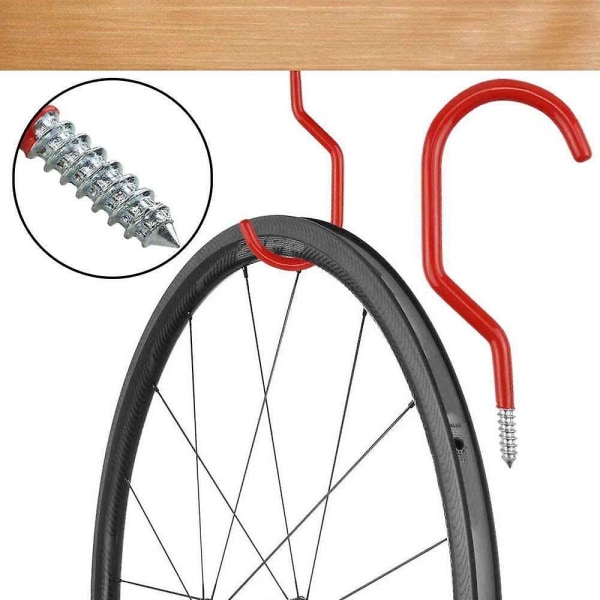 Bike Hooks,heavy Duty Bicycle Storage Hooks Set,screw-in Utility Storage Hangers Shed Garage Garden Hook Plastic