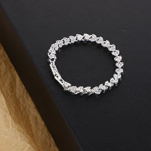 Bracelet Exquisite Luxury Roman Crystal Chain Bracelet Simply Full Diamond Bracelet