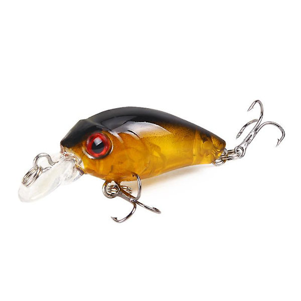 Fiske lokkemad, 2 stk. plastik hård agn fiskekroge 3d kunstige fiske lokkemad, Wobbler kunstige agn lokkemad 4.5cm 9