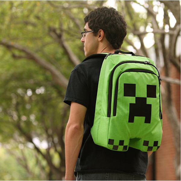 Minecraft skole taske Creeper studerende mode rygsæk