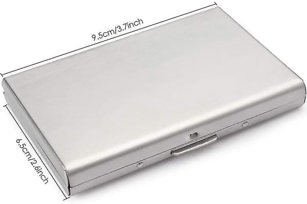 2 kpl RFID-estoa lompakko luottokorttikotelo lompakko 6 kortille Grey