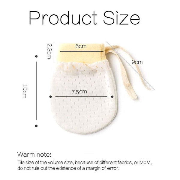 4 par anti-scratch mesh-handskar för nyfödda flickor, andningsbara, svala, elastiska, justerbara handskar