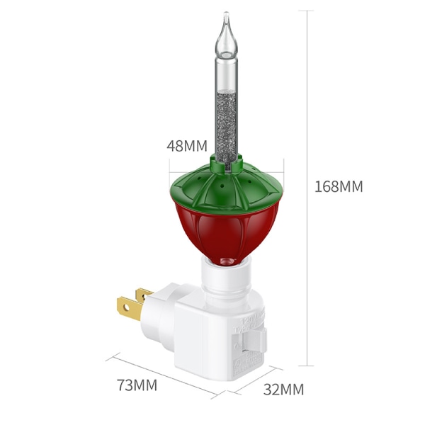 ULE12 lampeledning Boblelampe Boblelampe Kobbertråd Jul Halloween vanntett dekorasjon LED-lampesnor Amerikansk standard