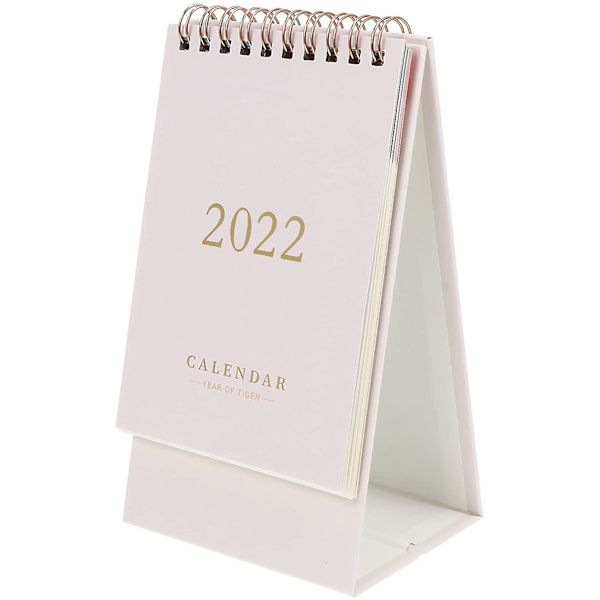 2021-2022 Skrivbordskalender Mini Skrivbord Stående Flip Månadskalender Memo Bok Skola, Hem, Kontor