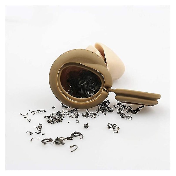 Poop Te-si, løs te-infuser, silikone te-si, sjov te-brygger