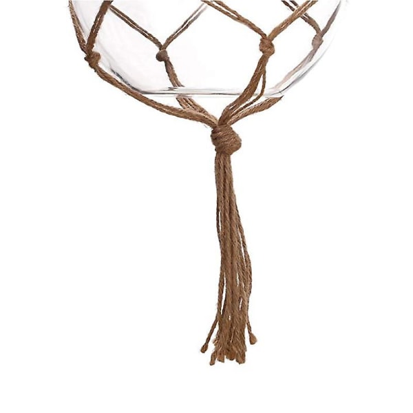 6 st Macrame Hängande Korg, Bomull Rep Hängande Korg, Blomkruka Hängande 122CM