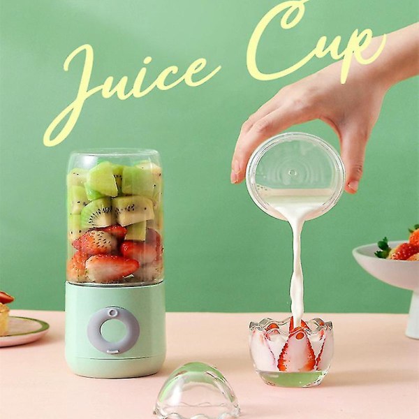 500 ml USB genopladelig bærbar elektrisk juicer mini smoothie blender kop blenders husholdningsapparat trådløs presse juicers White