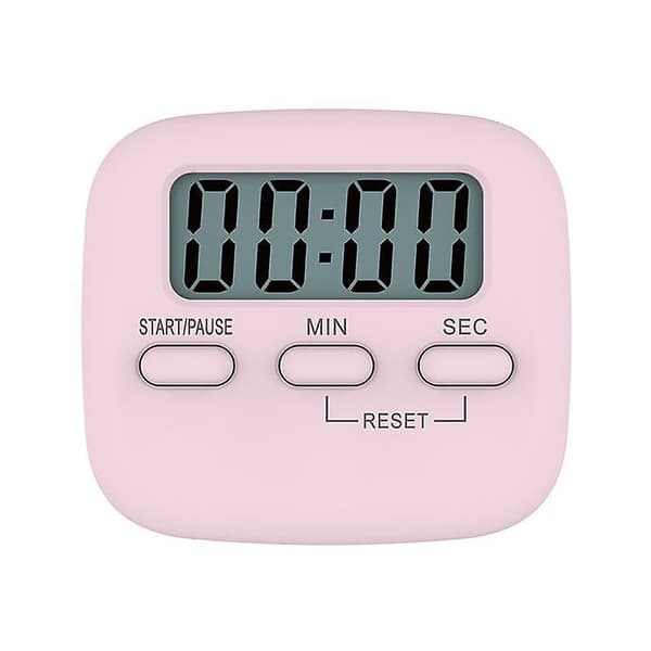 Elektronisk Kökstimer, Digital Kökstimer Med Summerlarm LCD-Display, Magnetisk Ställning Nedräkningstimer Pink