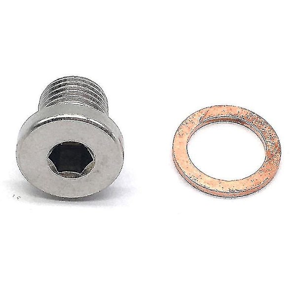 M12 X 1.25mm Oxygen O2 Lambda Sensor Udluftningsprop Blændprop Hætte Bang Til Motorcykel Og Bil