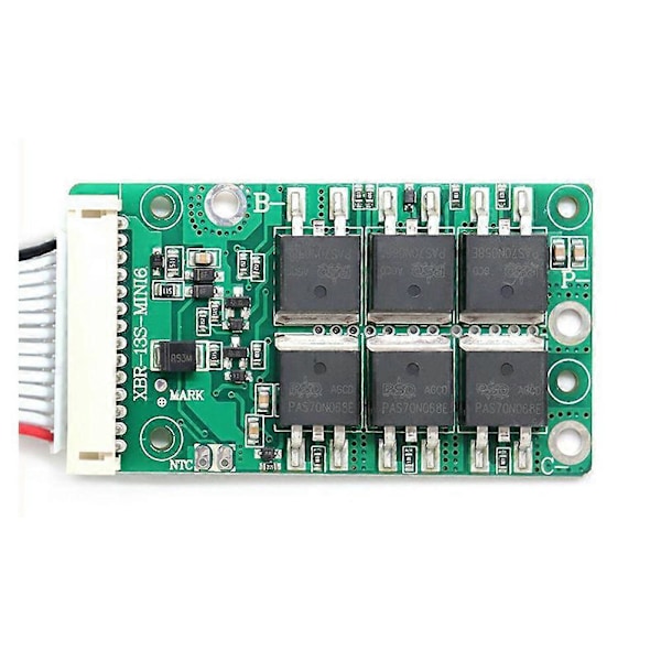 BMS 13S 48V - Litium Batteri Balanseringsladdningskort Equalizer Gemensam/Separat Port för Elscooter (20A)