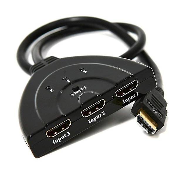 3-porters HDMI-splitterkabel 1080p Multi Switch Switcher Splitter Selector Hub Box