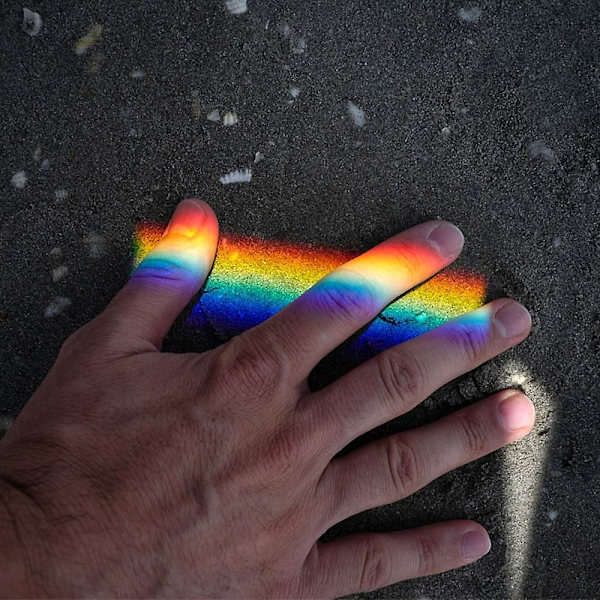 Trekantet prisme optisk glas optisk prisme til 5 * 3 * 3 cm