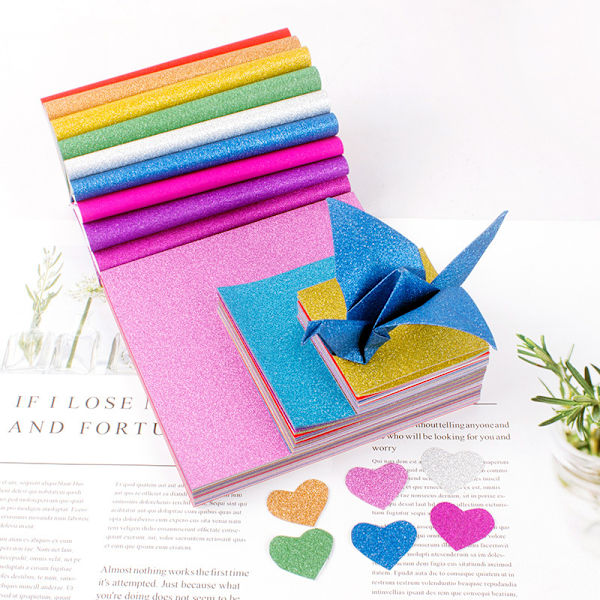 300 ark glitterpapper diy pärlemor vax laserpapper,