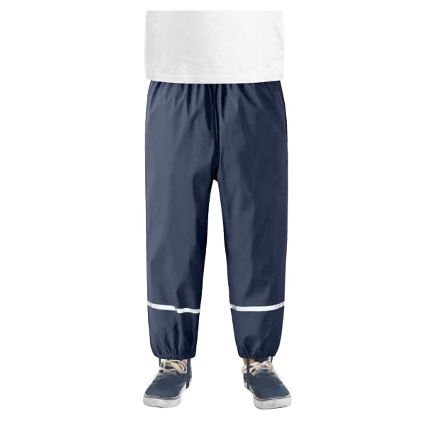 Lasten sadehousut Vedenpitävät Hengittävät Buddelhousut Mud Pants Tytöille Pojille Navy blue 86