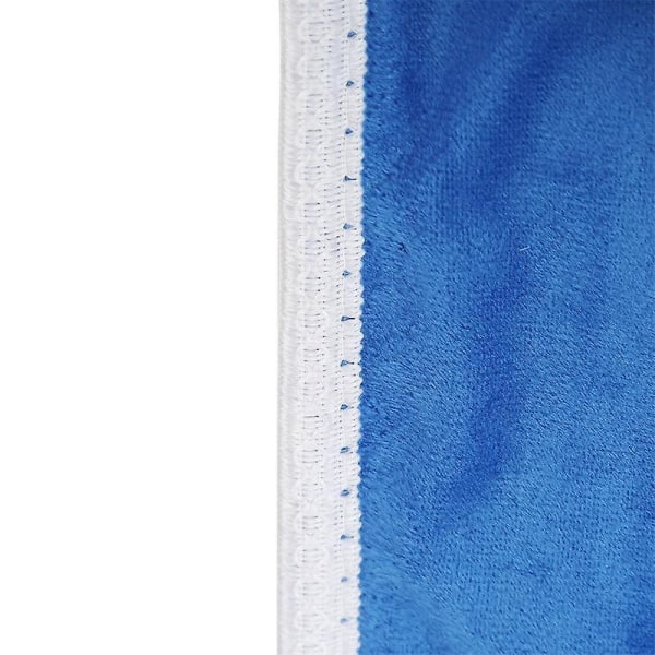 Luksus Elektrisk Varmetæppe, Stort Blødt Fleece Tæppe 160 X 130cm, Marineblå