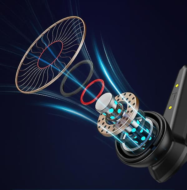 P36 Langaton Bluetooth-kuuloke Uusi Pelikuuloke BLACK