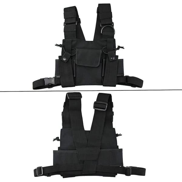 Radio Talkie Walkie Bröstficka Väskor Sele Paket Ryggsäck Väska Etui light grey