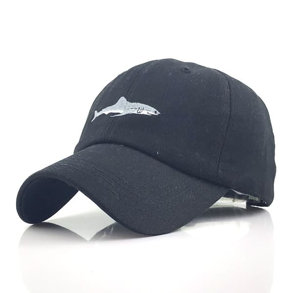 Shark brodert baseball caps bomullscaps utendørs solhatt