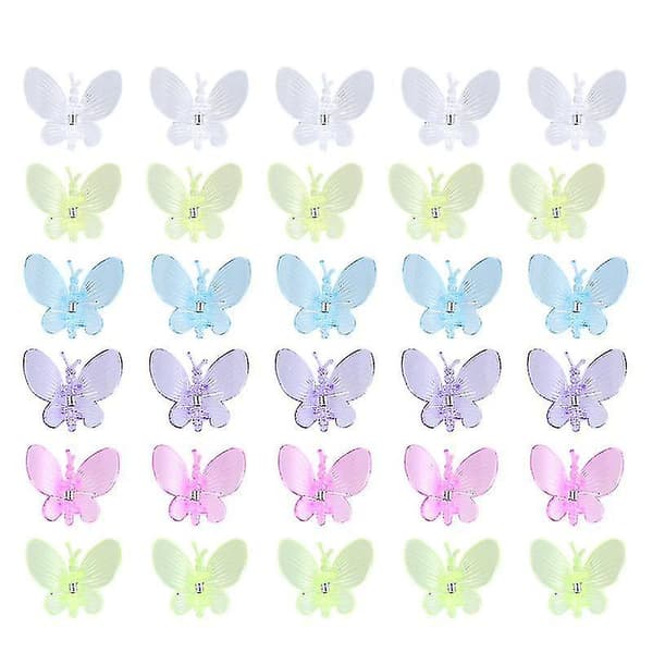 30 stk. sommerfugleorkidéclips til haven, planteclips, søde blomsterranke