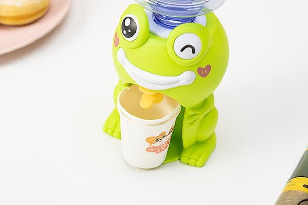 Mini vanndispenser - Leken vanndispenser for barn frog