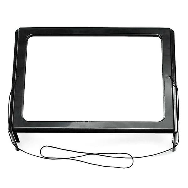 Stor forstørrelsesglass håndfri leselupe med LED-lys