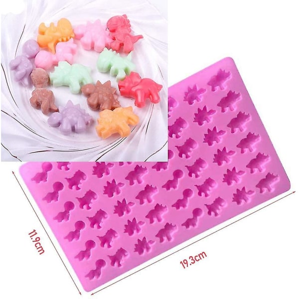Gummy Bears / Mould silikonformar, paket med 5 godisformar / Mould silikon och iskubsmaskin med 4 droppare, inklusive hjärtan, sta