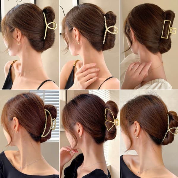 Hårklipp i gullmetall for kvinner Style 11