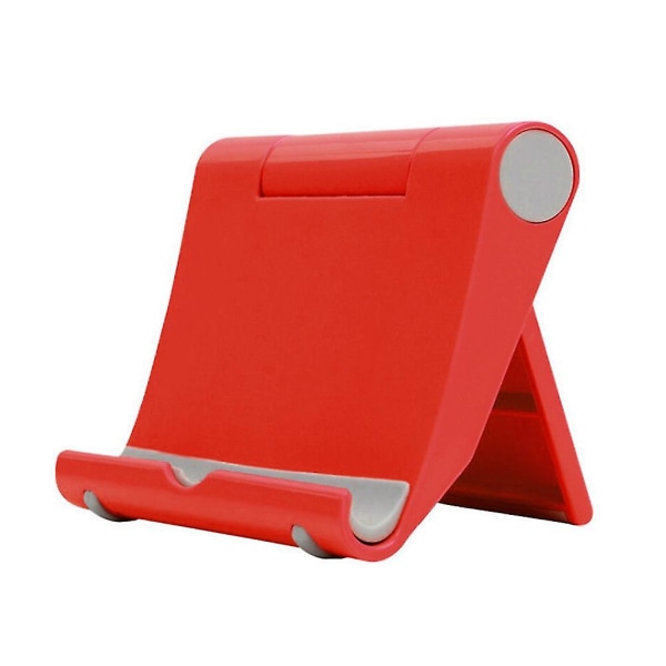 Bærbar Universal Foldebar Desktop Mobiltelefon Tablet Holder Stand Bracket Red