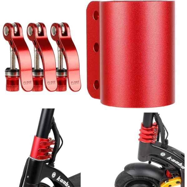 Red Mounting Bracket for Kaabo Mantis 10 Electric Scooter Foldable Base Bracket Stabilization Accessories Spare Parts Retrofit