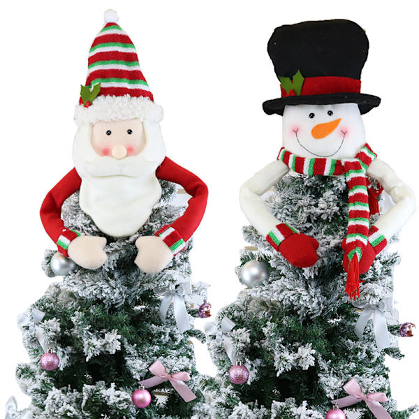 1 x Juletrær Toppstjerne Gammel Mann Liten Ornament Juleartikler Filt Juletrær Lue Henger Ornament