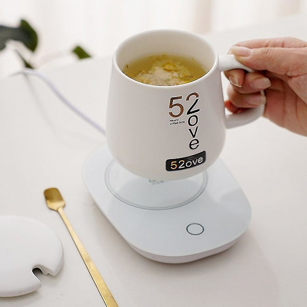 Kaffe Kopp Värmare Qc Trådlös Laddare 55 Grader Celsius Konstant Temperatur Cafe Kopp Värmare Wereless Laddare Cafe Termostat