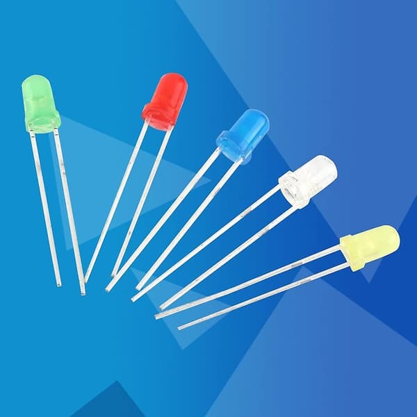 3mm farvediode, akozon 500 stk. 3mm 5mm LED lysdiode sæt, elektroniske komponenter sortimentssæt, rund & 5 farver
