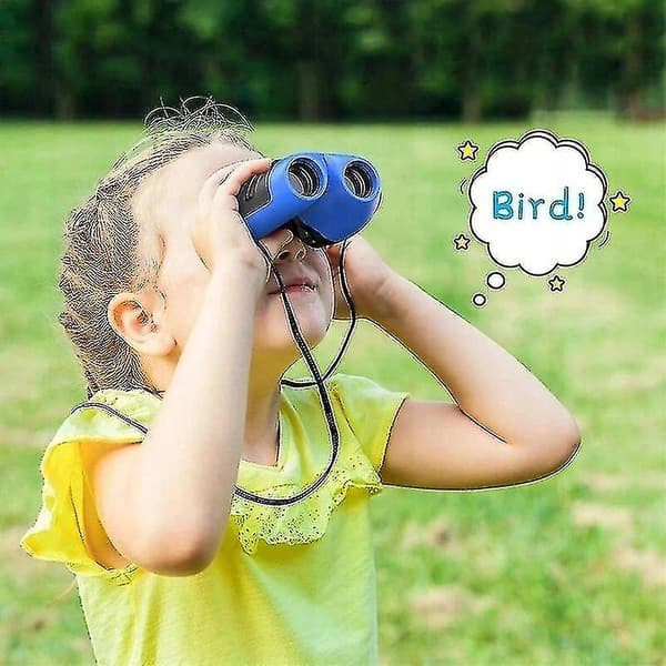 8x21 Mini Bærbare Kompakte Zoom Børne Teleskop Kikkert Blue