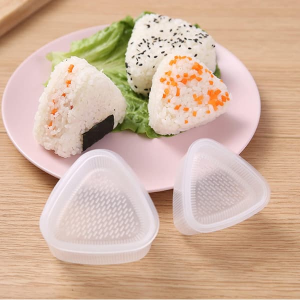 5 st triangulär sushi risboll maker form med rissked, Onigiri risform DIY-verktyg köksredskap prylar