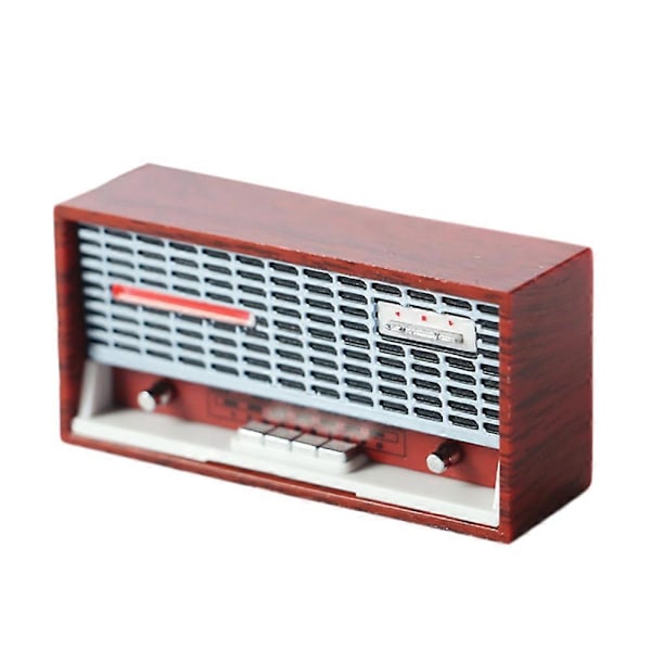 1:12 Miniatyr Møbel Radio Modell Opptaker Spiller Dekor Retro Radio Opptaker Spiller C