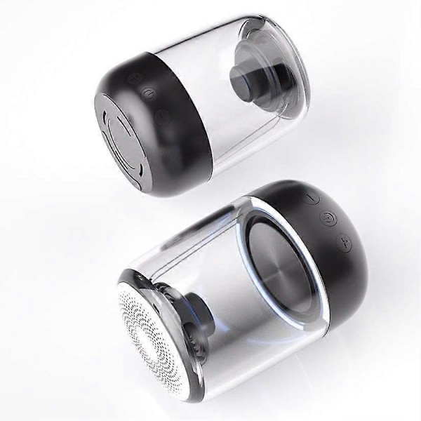 Transparent Krystallhøyttaler Trådløs Bluetooth-høyttaler Opplyst Bluetooth-høyttaler TWS Subwoofer